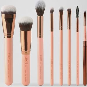 LUXIE COMPLETE FACE BRUSH SET - ROSE GOLD